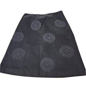Boden Women's Size 6 Embroidered Black Skirt